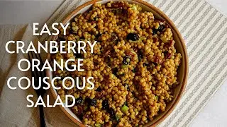 Easy Cranberry Orange Couscous Salad