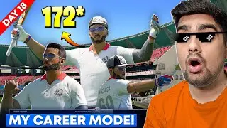 MY TEST DEBUT 172(126)* CAREER MODE Cricket 24 | 30 DAYS 30 CAREER MODES