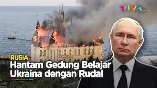 Putin Naik Darah, 'Kastil Harry Potter' Meledak Dihujani Rudal