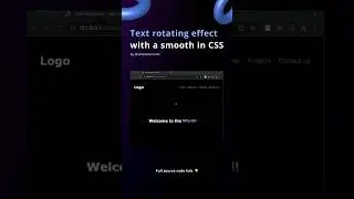 CSS smooth text rotating animation no javascript required #css #frontend #webdevelopment #animation