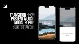 SwiftUI Modal Transition - How to Present a Custom Modal Popup (SwiftUI Tutorial)