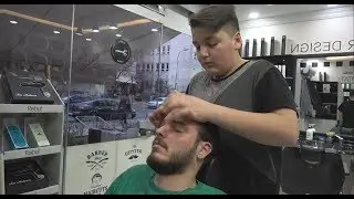 ASMR Turkish Barber Face,Head and Body Massage 220 👍💆‍♂️💈