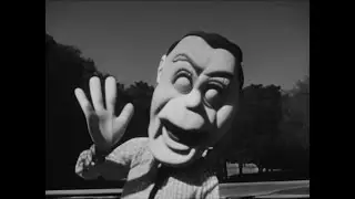 Pooky Park (AI-generated 1950s TV commercial for a creepy puppet theme park)