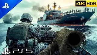 ATTACK ON MEXICAN SMUGGLING SHIP CARRYING MISSILES Realistic Ultra Graphics Gameplay 4k 60fps COD