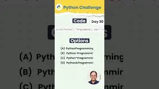 Concatenating Strings with a Separator in Python | Python Challenge Day 30