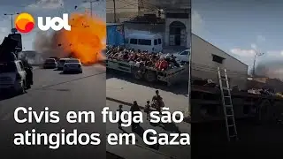 Ataque a  rota segura indicada por Israel deixou mortos em Gaza; veja vídeo