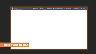 Main Form Design Using C# | Sample #2