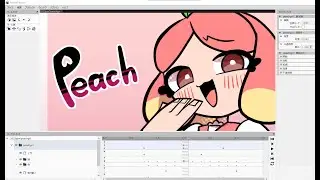 【AnimeEffects】Oc 🍑Peach girl🍑 animation workflow