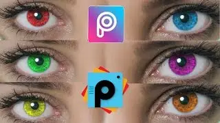 Como cambiar el color de ojos en PicsArt Tutorial español