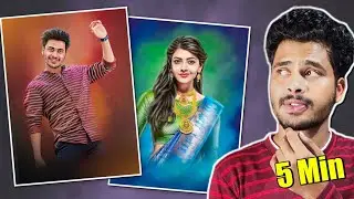 Oil Paint Photo Editing Tutorial In PicsArt 2023 in Telugu || oil paint photo editing in telugu