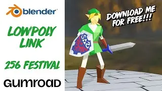 Lowpoly Link 256fes | Blender 3.0 