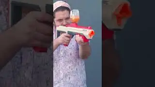 NERF spreads the gel shots!