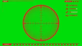 Green Screen Gun Target Chroma | Alpha Targets | Sniper Target