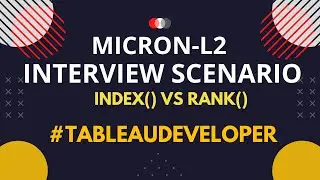 Tableau Interview Scenario | Index vs Rank