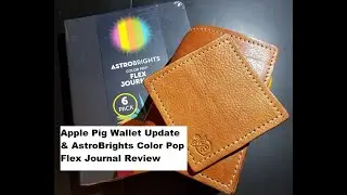 My Apple Pig Field Notes Travelers Notebook Wallet & the Astrobrights Color Pop Flex Journal