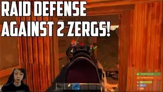 RUST - ONLINE RAID DEFENSE AGAINST 2 ZERGS!