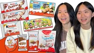 We ranked Kinder Chocolates from BEST to Worst! | Janet and Kate