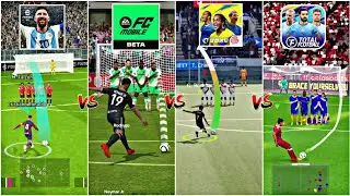 FC Mobile 24 Vs eFootball 2024 Mobile VS Vive le Vs Total Football Vs DLS 23 - REALISTIC FREE KICK