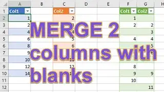 Power Query - Merge Columns With Blank