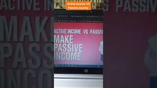 passive vs active Income #short