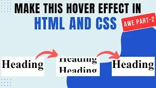 Simple but cool hover effect with HTML & CSS | Amazing Websites Effects (AWE) Part 2