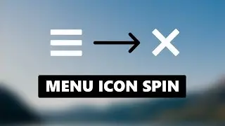 Menu Icon with a Transform Spin - Only Using CSS & HTML