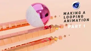 Cinema 4D Tutorial For Beginner - Loop Animation ( Part 1 )