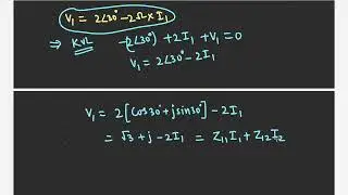 Finding currents for given Z-parameters of a two port network