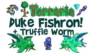 Terraria Duke Fishron Guide + EASY Truffle Worm Farm! (Drops, Boss Fight, Ranger, Tutorial, 1.3)