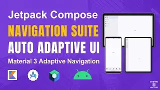 Navigation Suite Scaffold In Jetpack Compose | Auto Adaptive UI | Material 3 Adaptive Navigation