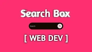 Awesome CSS Search Box Using Only HTML & CSS