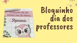 Bloquinho dia dos professores sem máquina