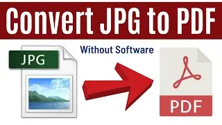 How To Convert JPG To PDF Online For Free | Without Software | Simple & Quick Way