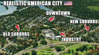 Building a Highly-Detailed Realistic American City in Cities Skylines!