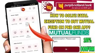 pnb mutual fund fatal exception problem solve | How to solve pnb fatal exception problem