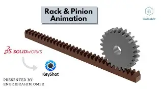 Rack & Pinion Animation | SOLIDWORKS Animation | Keyshot Animation | Keyshot9 | CADable |