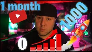 How to Get 1000 Subscribers on Youtube Fast! 1 MONTH (10 STEPS)