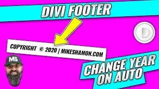 Automatically Change Copyright Date in Divi Footer