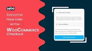 How to Change Place Order Button Text Based on Payment Gateways at WooCommerce Checkout Page