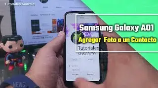 Samsung Galaxy A01 Como Agregar imagen a un contacto