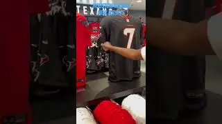 Houston Texans New Jerseys Closer Look ￼👀 #houstontexans #cjstroud #shorts #willanderson