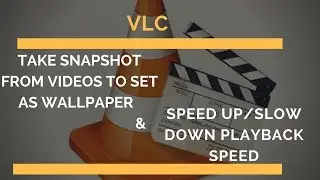 How To Set Video Wallpaper & Speed Up/Slow Down Playback Speed 100% Working | VLC | Latest