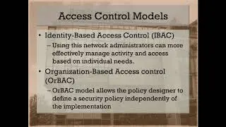 Access Control Lecture