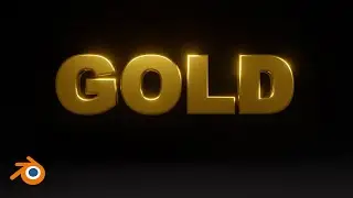 Create 3D Gold Text Animations in Blender - Eevee Tutorial Reveal!