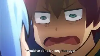 Rocko reacts to Kazuma telling off Aqua