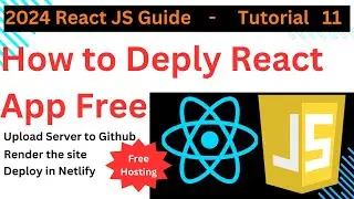 How to deploy my react app free in Netlify, hosting in github and rendering for free