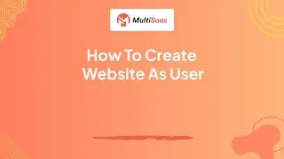 How to create website using - Multisaas Multipurase website saas platform