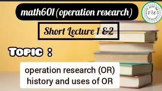 mth601 lecture 1 &2