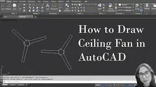 How to Draw Ceiling Fan in AutoCAD #autocad