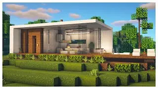 Minecraft: How To Build A Small Modern Survival House | Tutorial